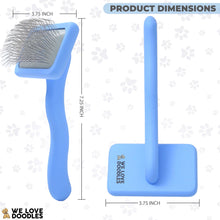 We Love Doodles Dog Slicker Brush - Dog Brush for Grooming Pet Hair, Poodle / Goldendoodle Brush