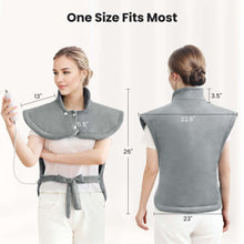 MaxKare Large Heating Pad with 4 Heat Settings & Auto Shut-off for Full Body Stress Relief, 24"x33"- Gray