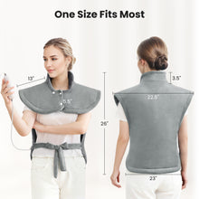 MaxKare Large Heating Pad with 4 Heat Settings & Auto Shut-off for Full Body Stress Relief, 24"x33"- Gray