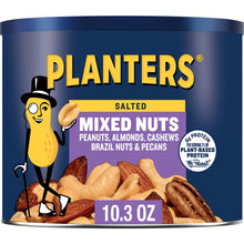 Salted Mixed Nuts, Party Snacks, Plant-Based Protein 10.3Oz (1 Canister) - Brands For Less USA