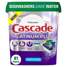 Cascade Platinum plus Actionpacs Dishwasher Detergent Pacs, Fresh Scent (81 Ct.) - Brands For Less USA