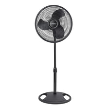Lasko 16" Oscillating Pedestal Fan with Adjustable Height and Tilt-Back Head for Whole Room Cooling, Black, S16500