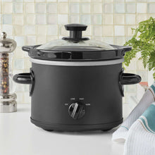 Mainstays 2 Qt Manual Slow Cooker, Matte Black