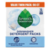 Seventh Generation, Auto Dish Pack, Unscented, 90 ct.