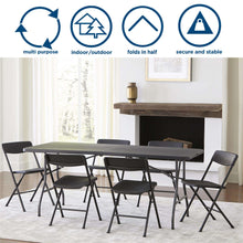 Cosco 6 Foot Premium Folding Table, Black