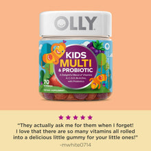 OLLY Kids Multivitamin + Probiotic Gummy, Daily Digestive Supplement, Zinc, Berry Flavor, 70 Ct