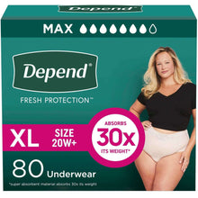 Depend Fresh Protection Incontinence Underwear for Women, Choose Your Size