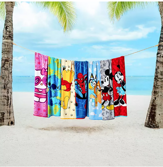 Licensed Character Kids Beach Towel 34" x 64"