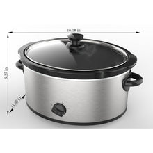 Mainstays 6 Qt Manual Slow Cooker, Stainless Steel