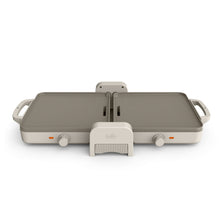 bella 10"x 20" Ceramic Fold-n-Store Dual Temp Griddle, EverGood™ Ceramic Nonstick Coating, Oatmilk