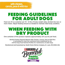 (6 pack) Purina Beneful Freshly Prepared Blends Wet Dog Food with Chicken, Carrots, Peas, and Wild Rice, 10 oz Tub - Brands For Less USA