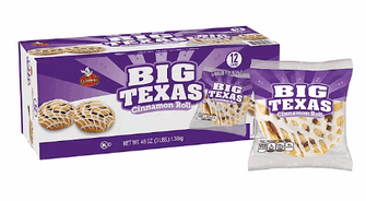 Big Texas Cinnamon Roll, 4 oz., 12 pk.