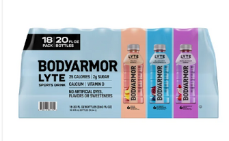 BODYARMOR Lyte SuperDrink, Variety Pack, 20 fl oz, 18-count