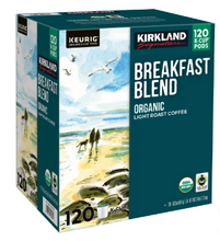 Kirkland Signature Coffee Organic Breakfast Blend K-Cup Pod, 120-count