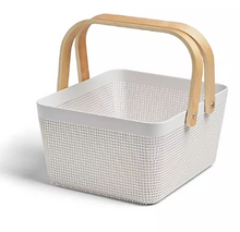 Member's Mark Basket with Wood Handles, Set of 2