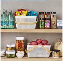 Member's Mark Basket with Wood Handles, Set of 2
