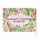 Set de belleza coreana para un brillo juvenil de Sophie, con productos de Round Lab, Saturday Skin, Mixsoon, Glowiest y Dear Dahlia (7 piezas).