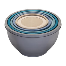 Mainstays 10-Piece Nonslip Nesting Plastic Mixing Bowl Set with Assorted Lids