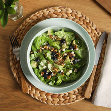 Gibson Home Candy Skies 12 Piece Unbreakable Wheat Straw Melamine Plates and Bowls Dinnerware Set - Outdoor, Camping, & Everyday Use - Matte Exterior/Shiny Interior Green - Brands For Less USA