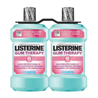 Listerine Gum Therapy Anti-Gingivitis Mouthwash, Glacier Mint (1.5L, 2 Pk.) - Brands For Less USA