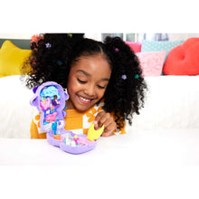 Polly Pocket Cozy Dreamland Lamb Compact Playset with 1 Micro Doll and Pet Unicorn, Travel Toy with Food & Styling Accessories