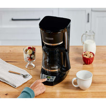 BLACK+DECKER Programmable 12-Cup Drip Coffee Maker with Custom Brew Strength, Black