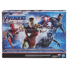 Marvel Avengers: Titan Hero Series Captain America, Iron Spider, Black Panther, and Iron Man Kids Toy Action Figure for Boys and Girls (12")