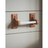 Design House 561209 Dalton Rustic Wall-Mounted Toilet Paper Holder for Bathroom Honey Oak