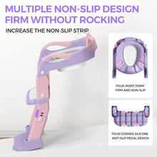 FVLOENG Potty Training Seat for Kids Boys Girls,3 in 1 Toddler Toilet,Potty Training Toilet with Urinals, Toddler Step Stool Ladder and Splash Guard Anti-Slip with Soft Cushion (Pink) - Brands For Less USA