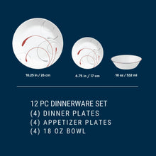 Corelle Splendor 12-Piece Glass Dinnerware Set (Service for 4) - Brands For Less USA
