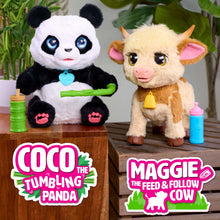 furReal Maggie the Feed & Follow Cow, 11 Inch Interactive Plush Cow, Boys and Girls Ages 4 Up
