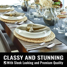 48-Pieces Silverware Set for 8, Stainless Steel Flatware Cutlery Utensil Set forks and Spoons, Kitchen Tableware Set