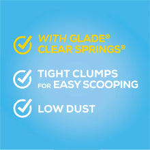 Purina Tidy Cats Clumping Cat Litter, Glade Clear Springs Deodorizing, Low Dust, 35 lb. Pail