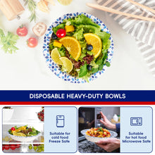 JOLLY CHEF Disposable Paper Bowls,Strong,Soak Proof,Microwave Safe,20 oz,Patterned,150 Count - Brands For Less USA