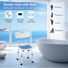 Naipo Adjustable Height Shower Chair with Backrest and EVA Padded, Bathtub Bench Seat Transfer for Disabled, Seniors & Elderly, Tool-Free Assembly - Brands For Less USA