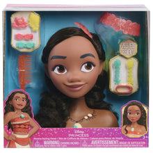 Disney Princess Moana Styling Head, 14-pieces, Pretend Play, Kids Toys for Ages 3 up