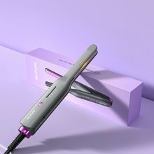 NEXPURE 1/2" Flat Iron Hair Straightener & Curler, 2 in 1 Ceramic Mini Straightener, Travel Iron, 30s Fast Heat Up, Purple