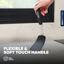 Jeexi Silicone Spatula Set, 2 Flexible Turners for Non-Stick Cookware, Heat Resistant Kitchen Spatulas Pack, Cooking, Frying and Flipping Utensils Non Scratch or Melting Flippers - Brands For Less USA