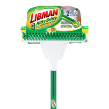 Libman Nitty Gritty Sponge Mop with Built-in Scrub Brush and Steel Handle