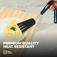 Jeexi Silicone Spatula Set, 2 Flexible Turners for Non-Stick Cookware, Heat Resistant Kitchen Spatulas Pack, Cooking, Frying and Flipping Utensils Non Scratch or Melting Flippers - Brands For Less USA