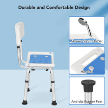 Naipo Adjustable Height Shower Chair with Backrest and EVA Padded, Bathtub Bench Seat Transfer for Disabled, Seniors & Elderly, Tool-Free Assembly - Brands For Less USA