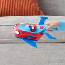 Marvel's Spidey and His Amazing Friends 8.5 inch Team Split Three-in-One Racer Play Vehicle with Web Dart Toddler Toy