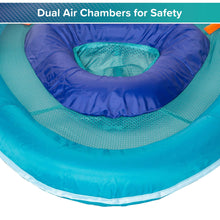 Aqua SwimSchool Grow-with-Me BabyBoat Pool Float for Infants 6-24 Months, Blue