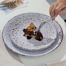 Vancasso, Series Vine, 16-Piece Stoneware Dinnerware Set, Blue and Beige Dinner Set, Service for 4 - Brands For Less USA