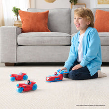 Marvel's Spidey and His Amazing Friends 8.5 inch Team Split Three-in-One Racer Play Vehicle with Web Dart Toddler Toy