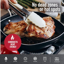 Granitestone 11" Shallow Square Frying Pan Nonstick Skillet, Scratchproof Diamond Infused Coating, No-warp Mineral-enforced Cookware Dishwasher Oven Safe Kitchenware - As Seen On TV - Brands For Less USA