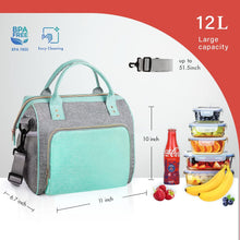 ideaTech Polyester Reusable Lunch Bags, Insulated Lunch Box for Women and Men, Freezer Safe, 1 Count - Brands For Less USA