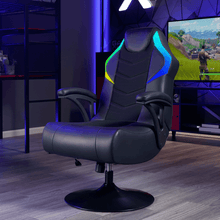X Rocker Nemesis RGB Pedestal Gaming Chair, Black
