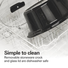 Hamilton Beach 6 Qt Slow Cooker, Stoneware Crock with Removable Pot, Red