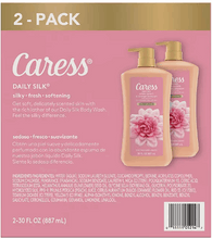 Caress Daily Silk Hydrating Body Wash, White Peach & Orange Blossom, 30 fl.